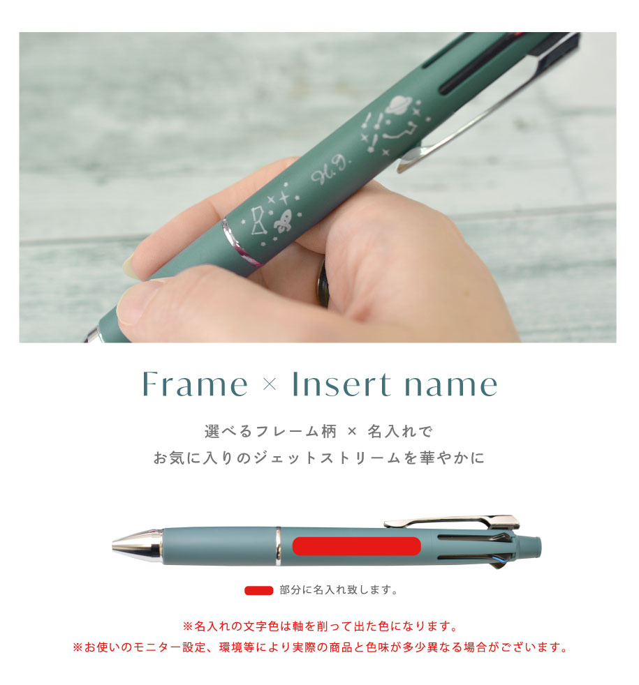オマケ付き 名入れ イニシャル＆フレーム柄 プチギフトラッピング