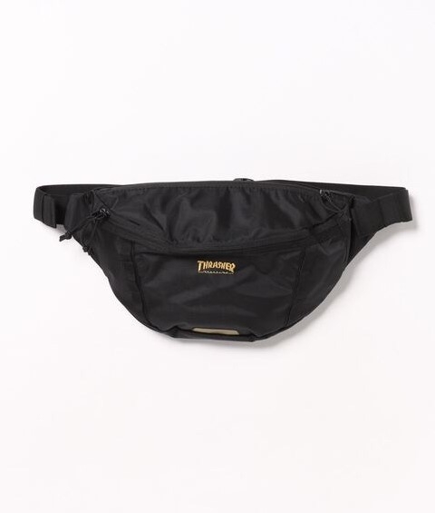 THRASHER スラッシャー バッグ ウエストポーチ メンズ RUNNING PUSH Waist Bag スマートフォン収納可能ワンポイントアイコンウエストバッグ｜statusnet2022｜03