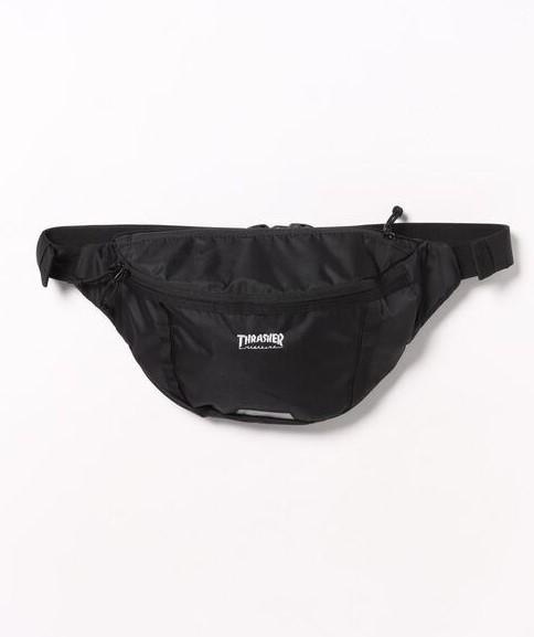 THRASHER バッグ ウエストポーチ メンズ RUNNING PUSH Waist Bag スマ...