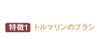 特徴1 トルマリンのブラシ