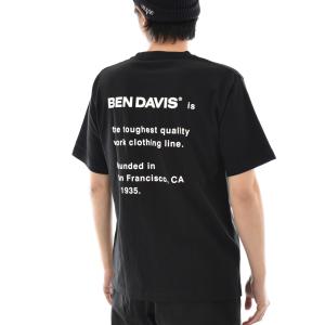 ベンデイビス BEN DAVIS Tシャツ ゴリラ EMB ティー 刺繍Tシャツ 背面プリントTシャ...