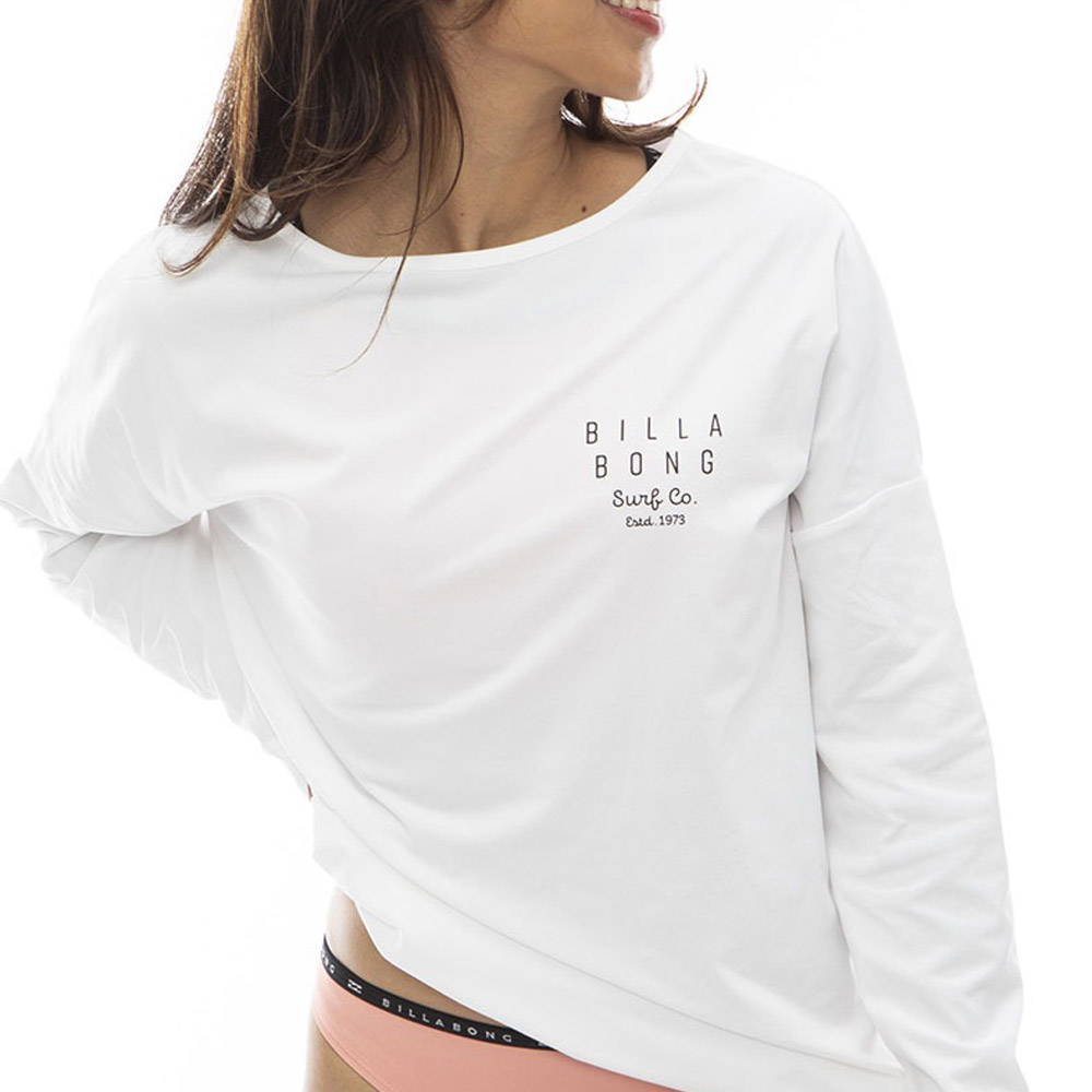 ビラボン BILLABONG レディース ラッシュガード ボートネック 長袖 Tシャツ LOGO L/S BOAT NECK TEE RASH BE013866 UPF50+ 紫外線対策 日焼け防止 プール 海｜stay｜10