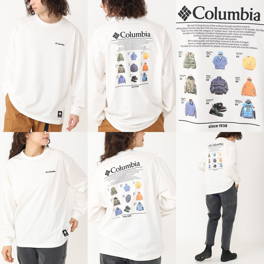 コロンビア Columbia 長袖Tシャツ ロマビスタ ロングスリーブ グラフィック Tシャツ メンズ レディース ロンT 吸水速乾 UVカット  紫外線対策 アウトドア PM0259 :columbia-220805-1:ステイブルーセレクトショップ - 通販 - Yahoo!ショッピング