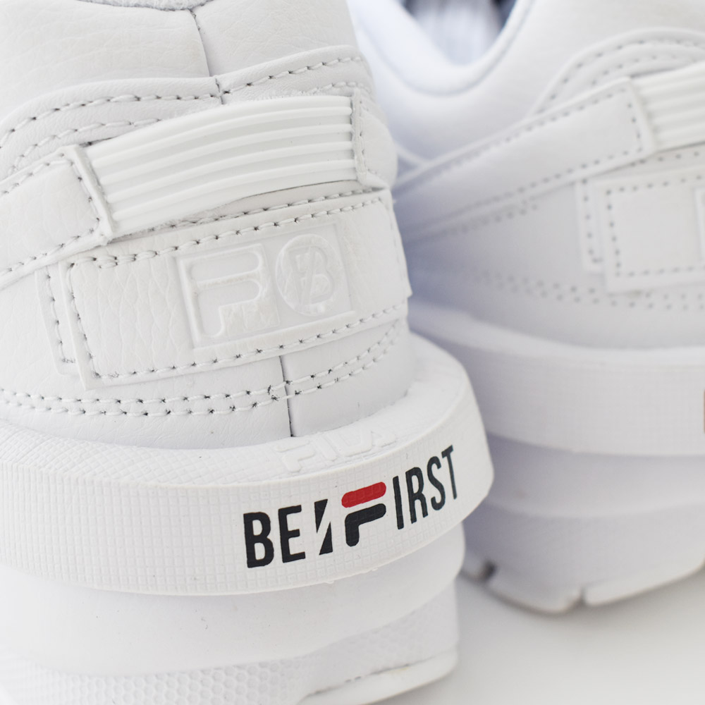 フィラ FILA スニーカー DISRUPTOR II EXP×BE:FIRST コラボ ホワイト 白 厚底 厚底スニーカー 靴 22 22.5 23  23.5 24 24.5 レディース WSS23023_125