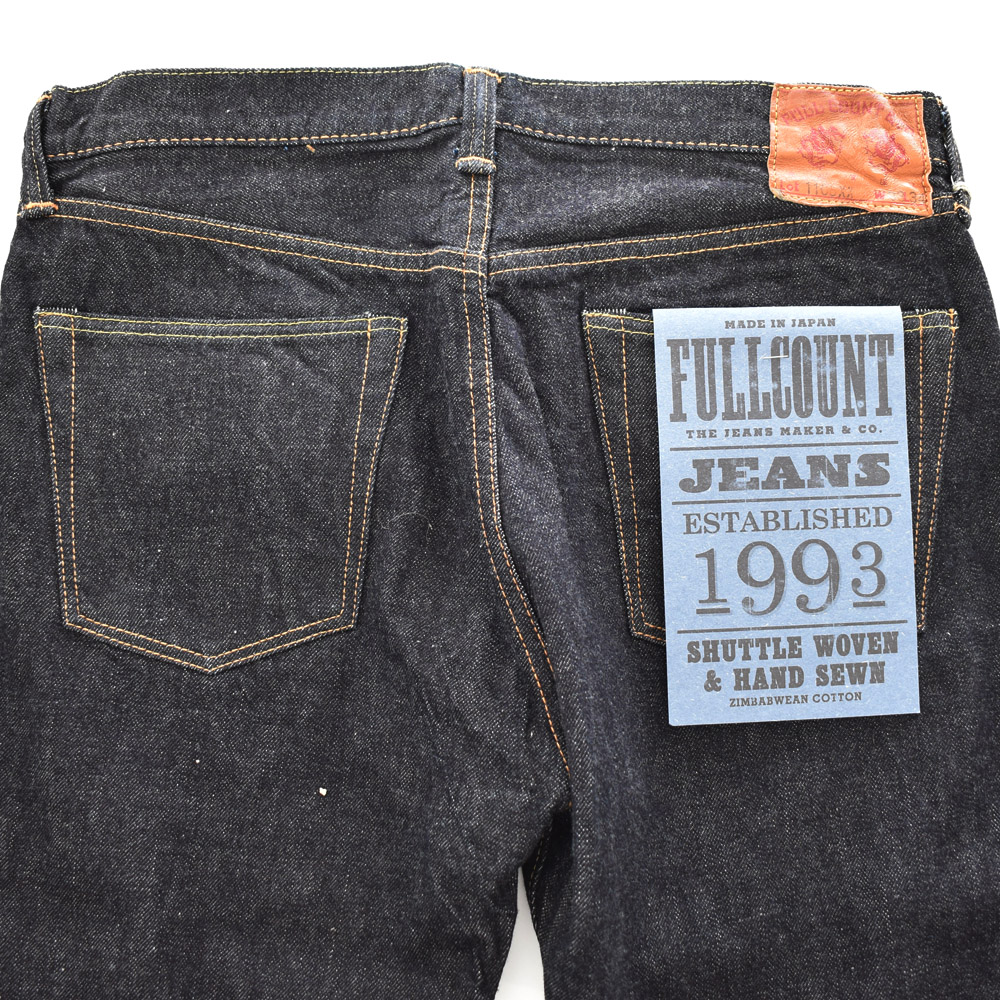 フルカウント FULL COUNT ジーンズ 1108XXW スリムストレート デニム ヘヴィーオンス ワンウォッシュ 15.5oz 日本製 ジーパン デニムパンツ ジンバブエコットン｜stay｜18