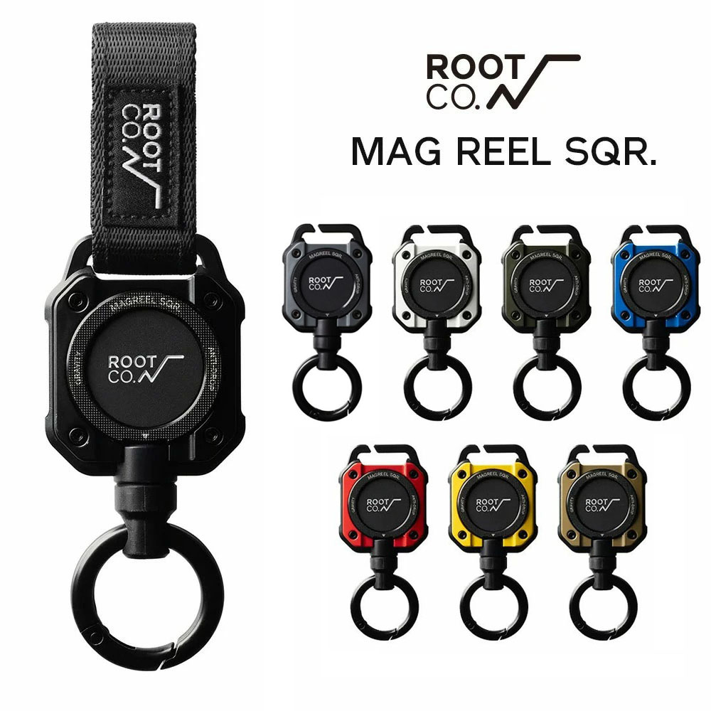 ルート コー ROOT CO. グラビティ マグリール SQR. マグネット内蔵型コードリールギアホルダー ROOT CO. GRAVITY MAG  REEL SQR. GMRS-4435