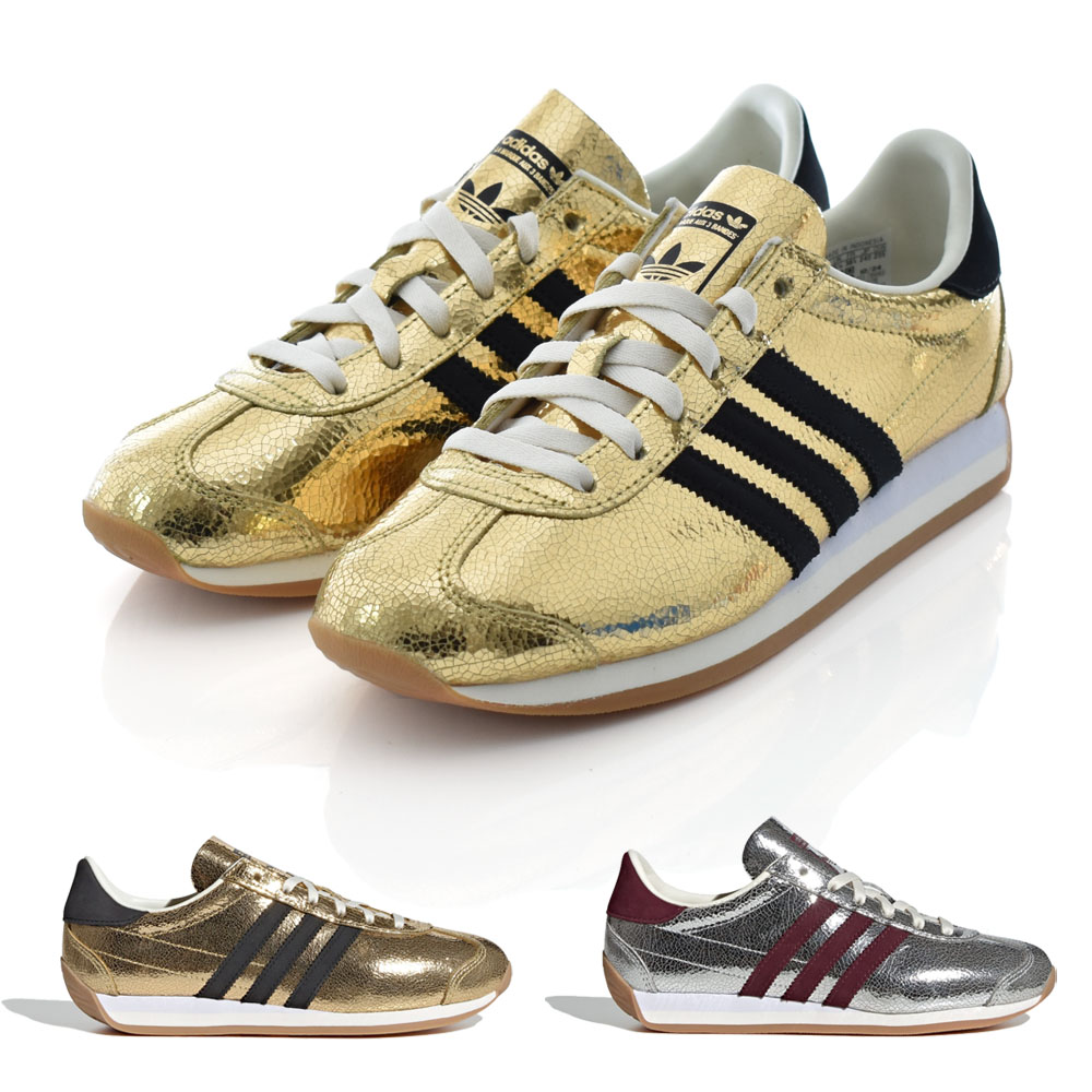 �A�f�B�_�X �I���W�i���X adidas originals ���f�B�[�X �X�j�[�J�[ �J���g���[ �I�[�W�[ �_�u�����[ COUNTRY OG W JQ5110 JQ5111 T�g�D �� ��