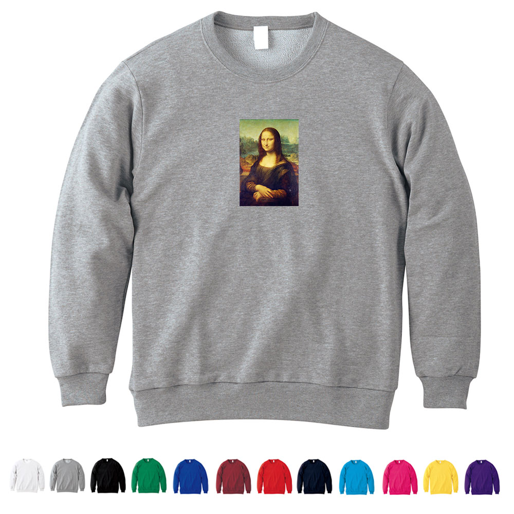 スモールアートトレーナー】モナリザ スウェット カラー レオナルドダ