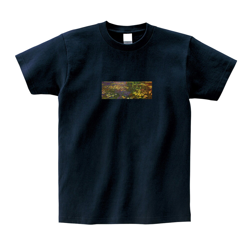 半袖 スモールアートTシャツ モネ Tシャツ 睡蓮 スイレン ライフ イズ アート 半袖 メンズ レディース クロード・モネ ブラック 絵画 名画 SB StayBlue - 通販 - Yahoo ショッピング