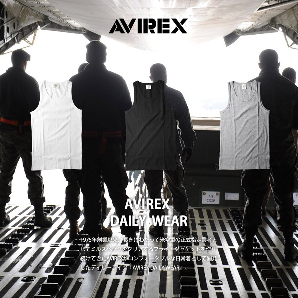 AVIREX（アヴィレックス） アビレックス リブタンクトップ バック