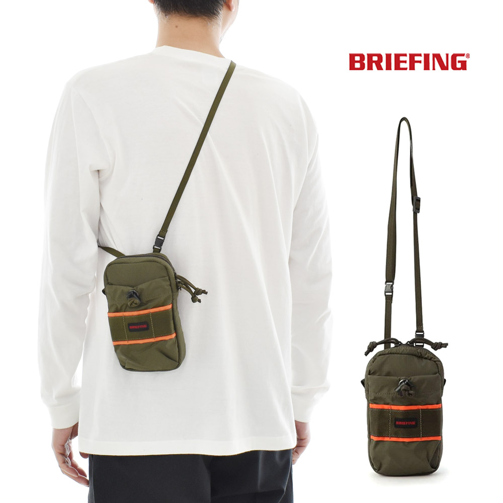 �u���[�t�B���O BRIEFING �o�b�O PP ���o�C�� �T�R�b�V�� PP MOBILE SACOCHE BRA251L15 �����Y ���f�B�[�X �V�����_�[�o�b�O �~�j�o�b�O �|�[�` �P�[�X