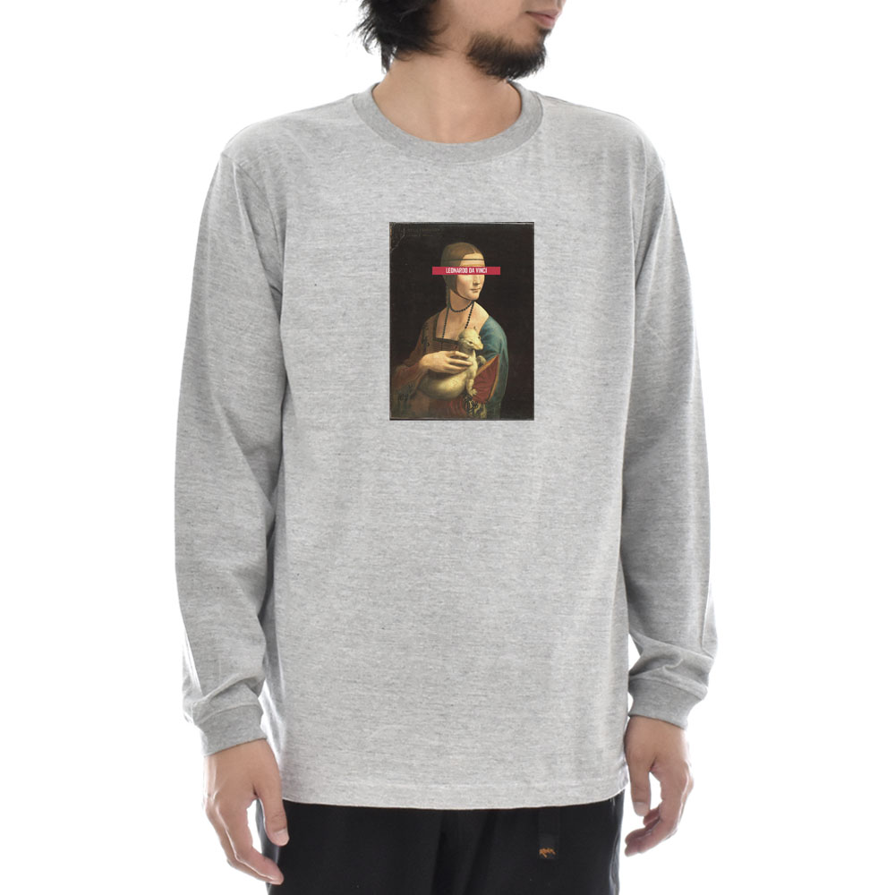 レオナルドダヴィンチ Tシャツ 白貂を抱く貴婦人 ライフ イズ アート