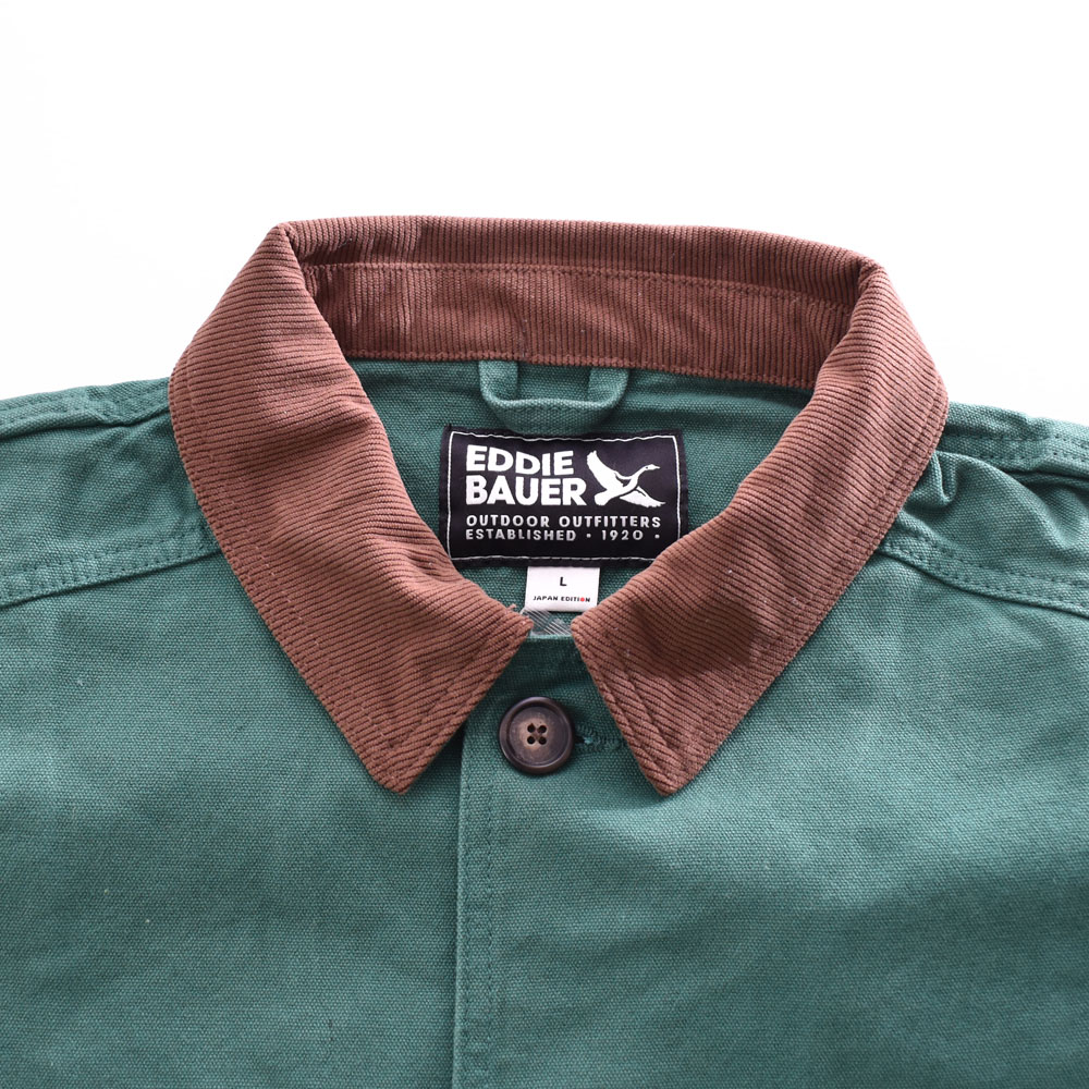 エディー・バウアー EDDIE BAUER ジャケット アウター  バーンジャケット BARN JACKET E841051M メンズ M L ジャパンエディション 緑 アウトドア | Eddie Bauer | 09