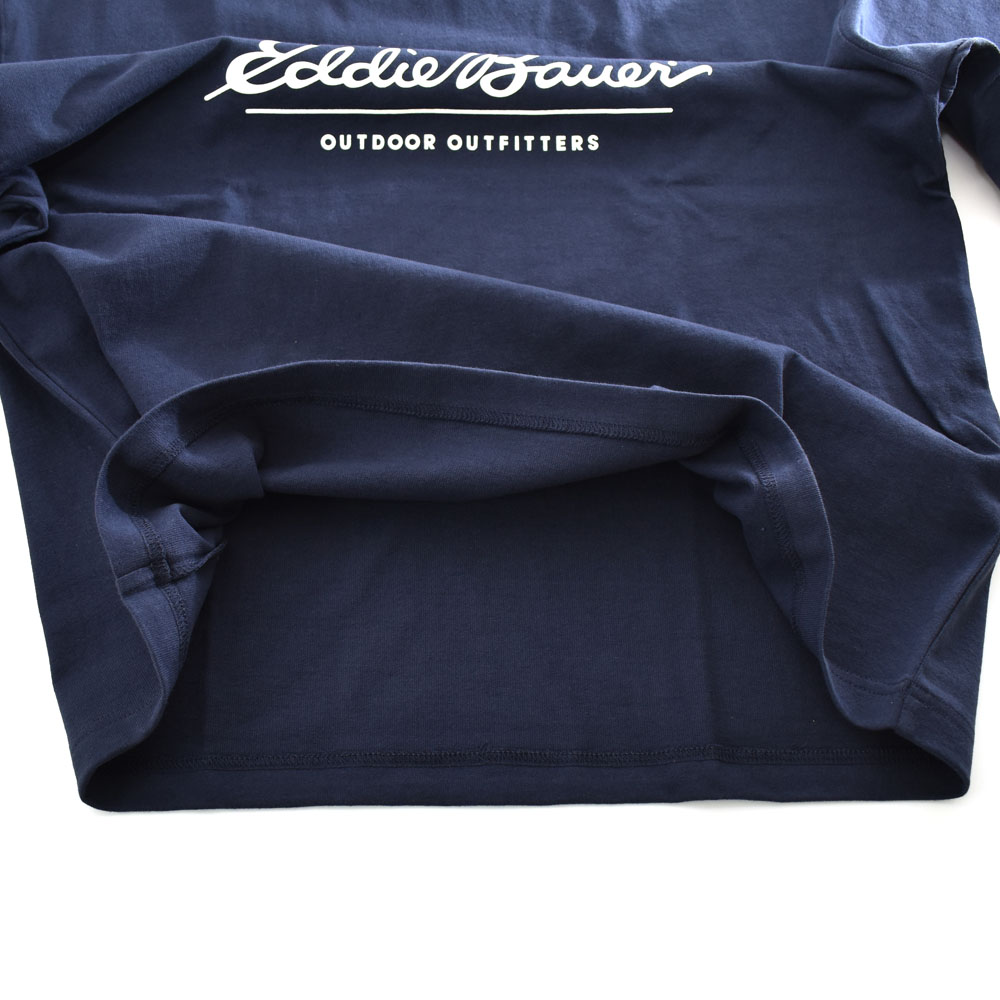 エディー・バウアー EDDIE BAUER Tシャツ クラシック ロゴ プリント 半袖 Tシャツ CLASSIC LOGO PRINT SS TEE E801061M メンズ 白 紺 | Eddie Bauer | 09