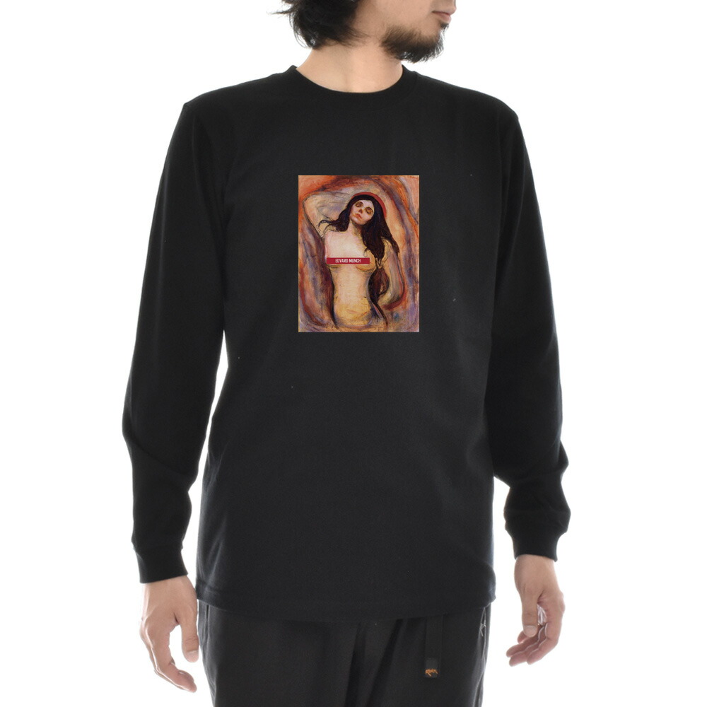 未着用品　エドヴァルド・ムンク　マドンナ　Tシャツ サイズＬ　怖い絵展　ムンク ムンク Tシャツ マドンナ エドヴァルド・ムンク ライフ イズ アート