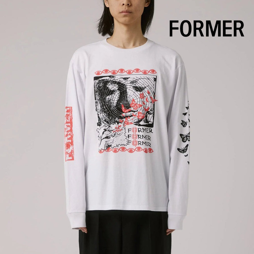 【新品未使用】 BAND OF FOUR 四節棍 Tシャツ 白L フォーマー FORMER Tシャツ PROWL LS T-SHIRT メンズ M L 長袖 ロング