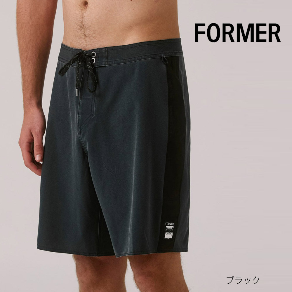 CRONOS - ボードショーツ サーフパンツ 海水パンツ 水着 ブラック S フォーマー FORMER ボードショーツ システム 19 トランクス SYSTEM