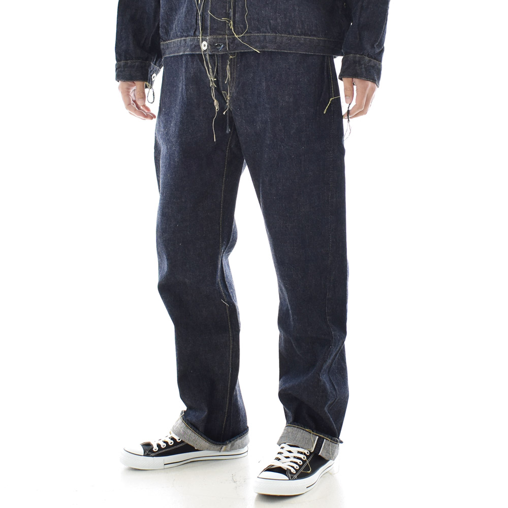 フルカウント FULL COUNT 第二次世界大戦モデル ジーンズ ブラウンコットン デニムパンツ ワンウォッシュ WW2 Model Brown Cotton Denim Pants S0105W-24 メンズ | FULLCOUNT