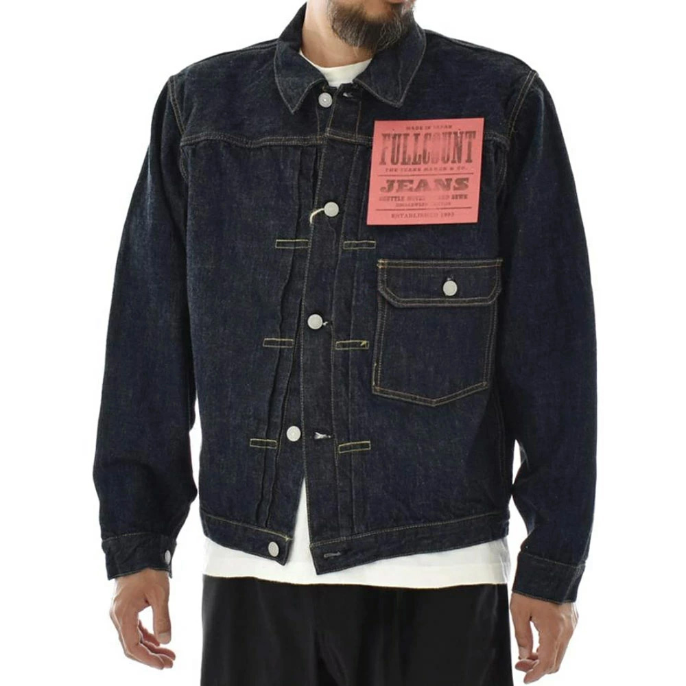 フルカウント FULL COUNT ジージャン タイプワン デニムジャケット Type1 Denim Jacket (One Wash) 13.7oz 2107W-20 メンズ ファースト 1st Gジャンの画像