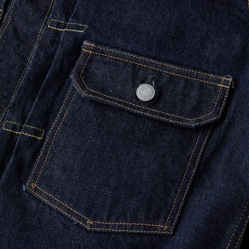フルカウント FULL COUNT ジージャン タイプワン デニムジャケット Type1 Denim Jacket (One Wash) 13.7oz 2107W-20 メンズ ファースト 1st Gジャンの画像