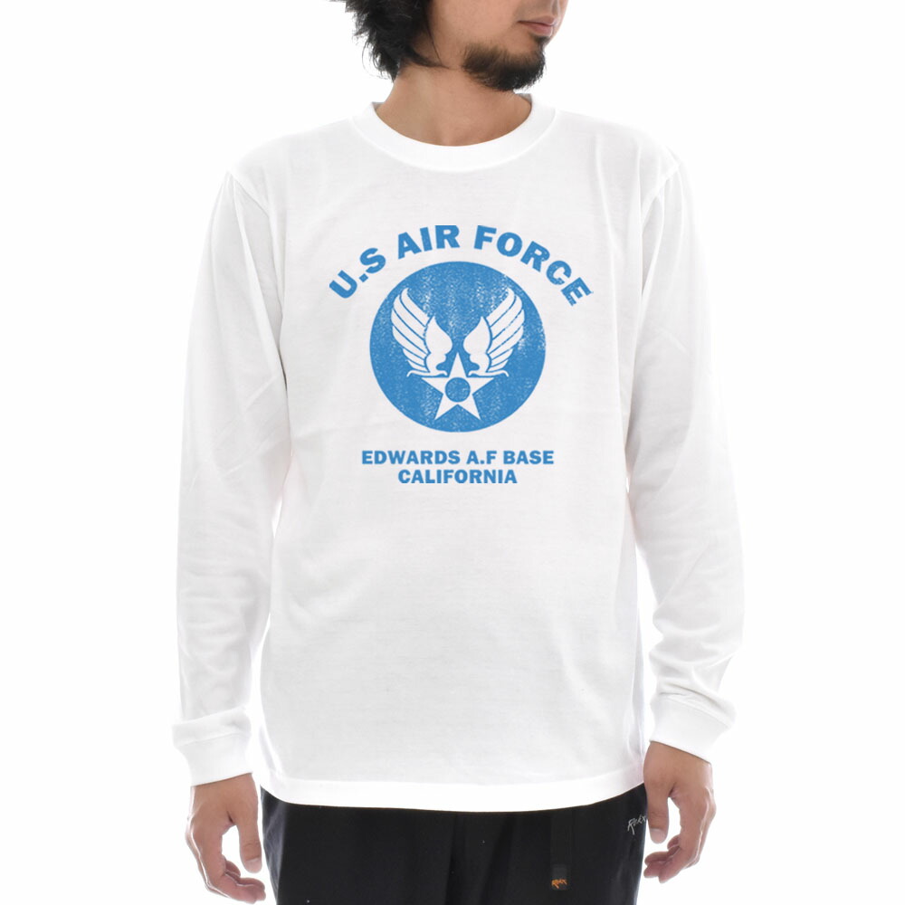 U.S AIR FORCE BASE Tシャツ 長袖Tシャツ ロンT ロングスリーブ メンズ