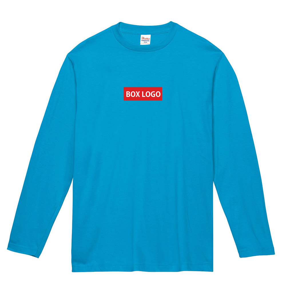 【長袖 オーダーメイドTシャツ】あなたの為の1着を作ります 名入れ ボックスロゴ 長袖Tシャツ ロンT オリジナルロゴ メンズ レディース 大きいサイズ BOX LOGO｜stayblue｜11