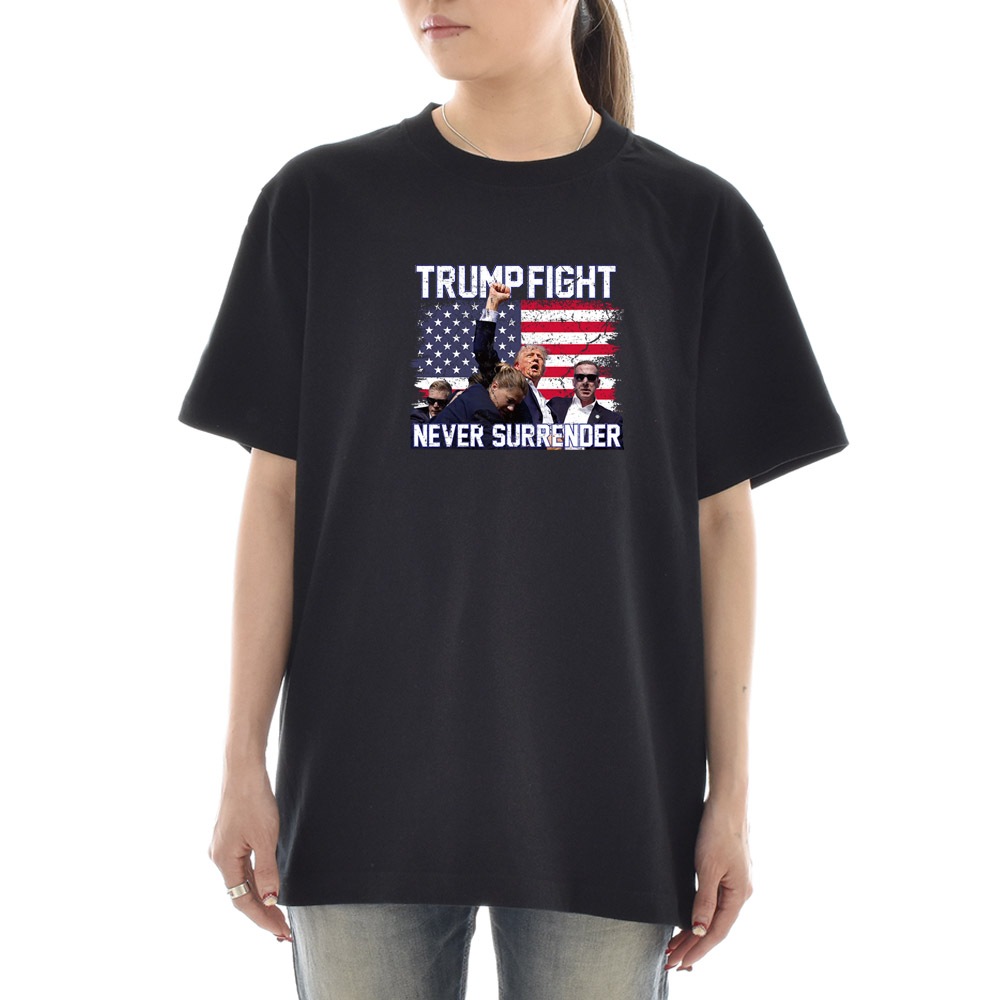 メッセージ Tシャツ ドナルド トランプ 大統領選挙 暗殺未遂 銃撃