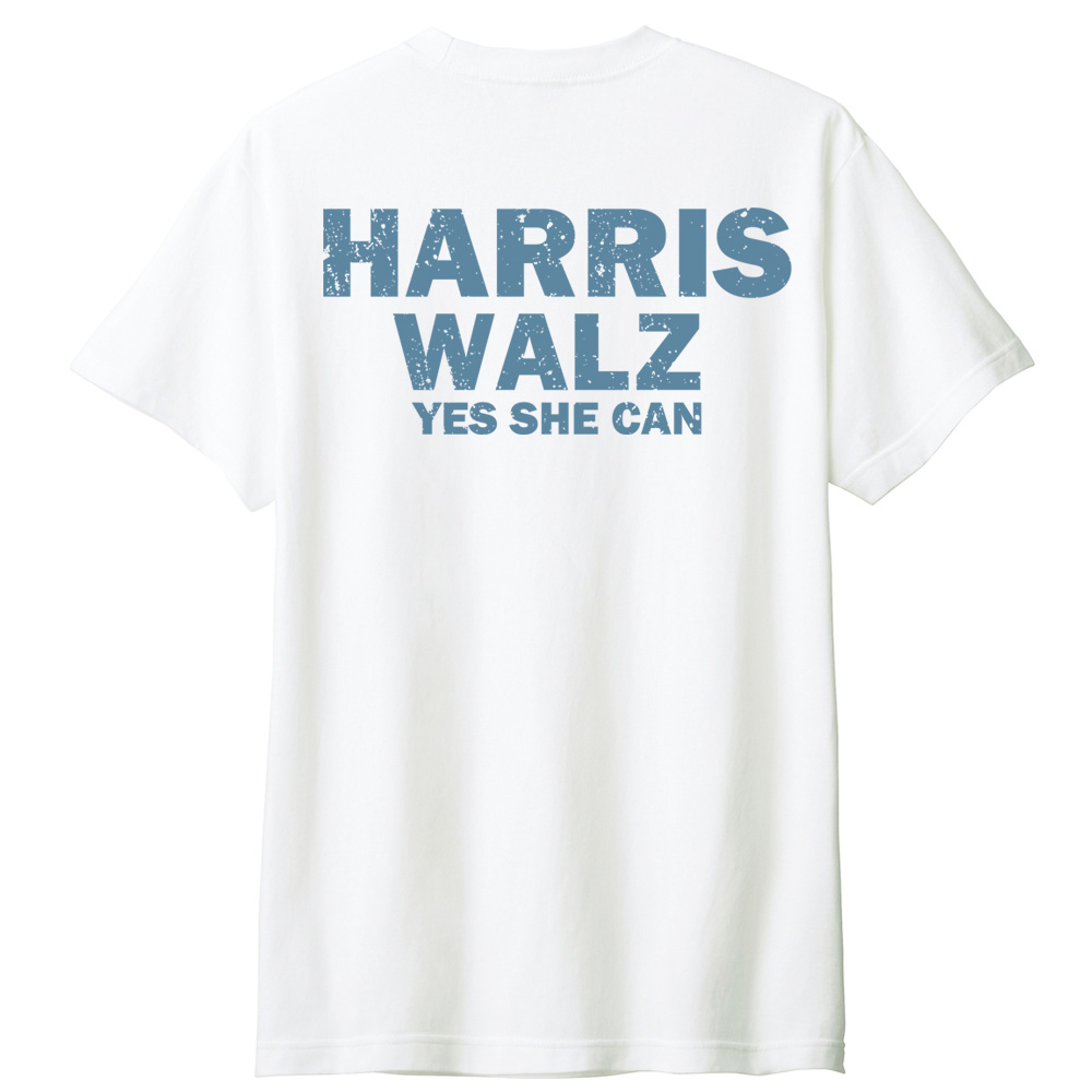 米大統領選Tシャツ カマラ・ハリス オバマ Yes She Can フロント・バックプリントTシャツ メッセージ バイデン 大統領候補 選挙運動 メンズ レディース キッズ |  | 12