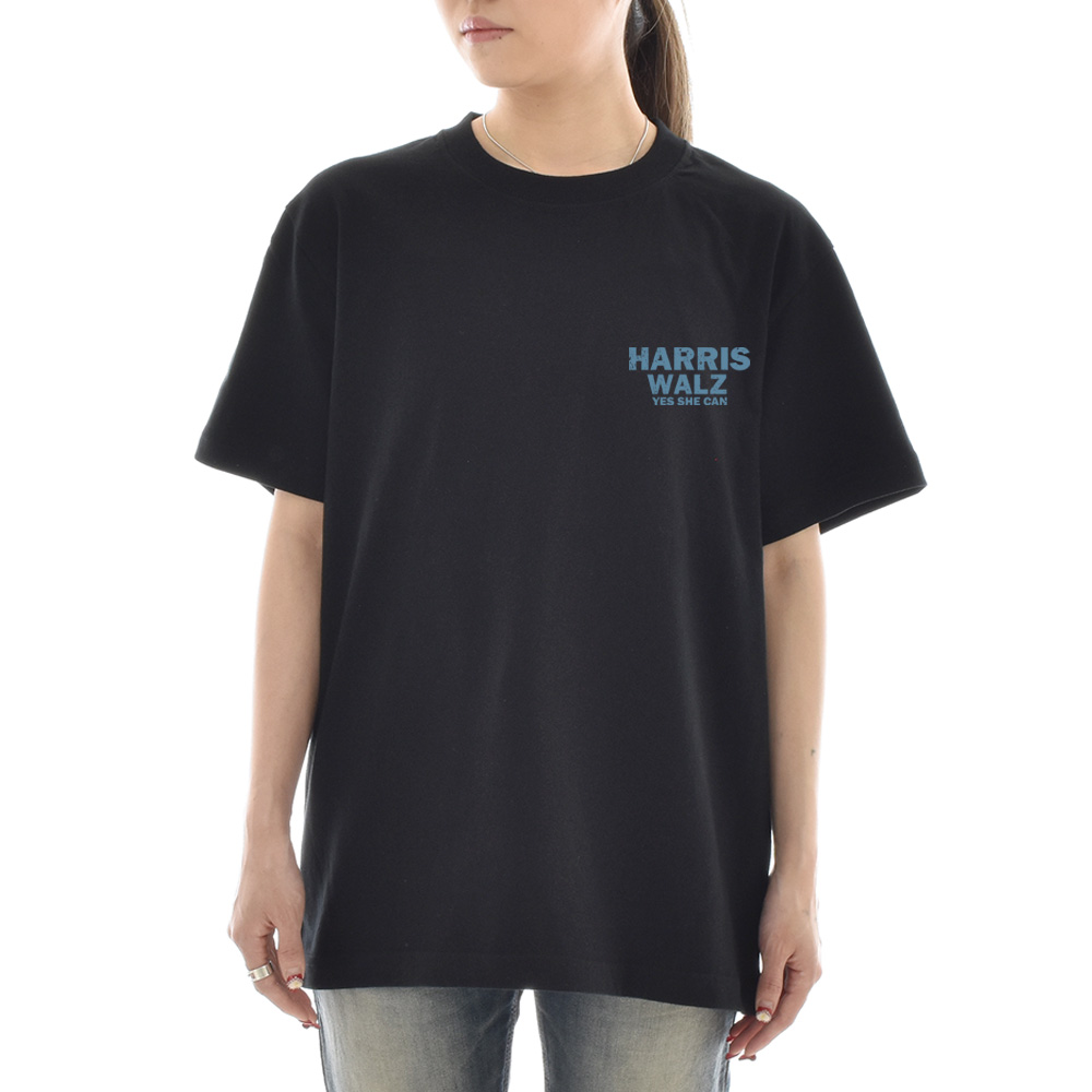 米大統領選Tシャツ カマラ・ハリス オバマ Yes She Can フロント・バックプリントTシャツ メッセージ バイデン 大統領候補 選挙運動 メンズ レディース キッズ |  | 09