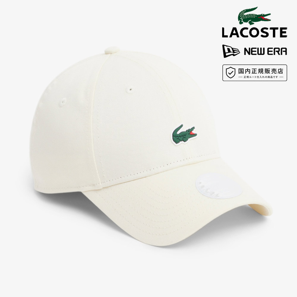 LACOSTE 軽量キャップ - ホワイト-ゴルフ男女 LACOSTE（ラコステ） ニューエラ NEW ERA コラボキャップ ウーマンズ