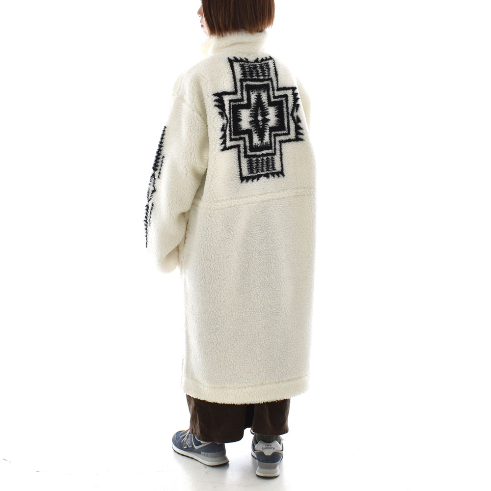 PENDLETON（ペンドルトン） レディース ボアスタンドロングコート 4475