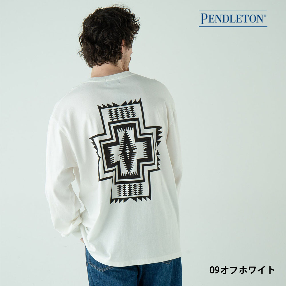PENDLETON（ペンドルトン） バックプリント 長袖Tシャツ ロング