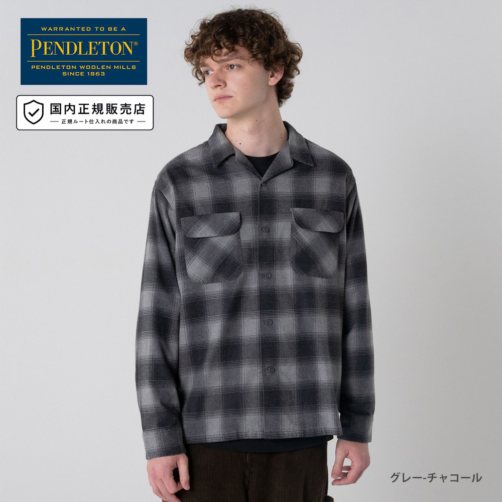 PENDLETON（ペンドルトン） 長袖シャツ コットンシャギー オープン