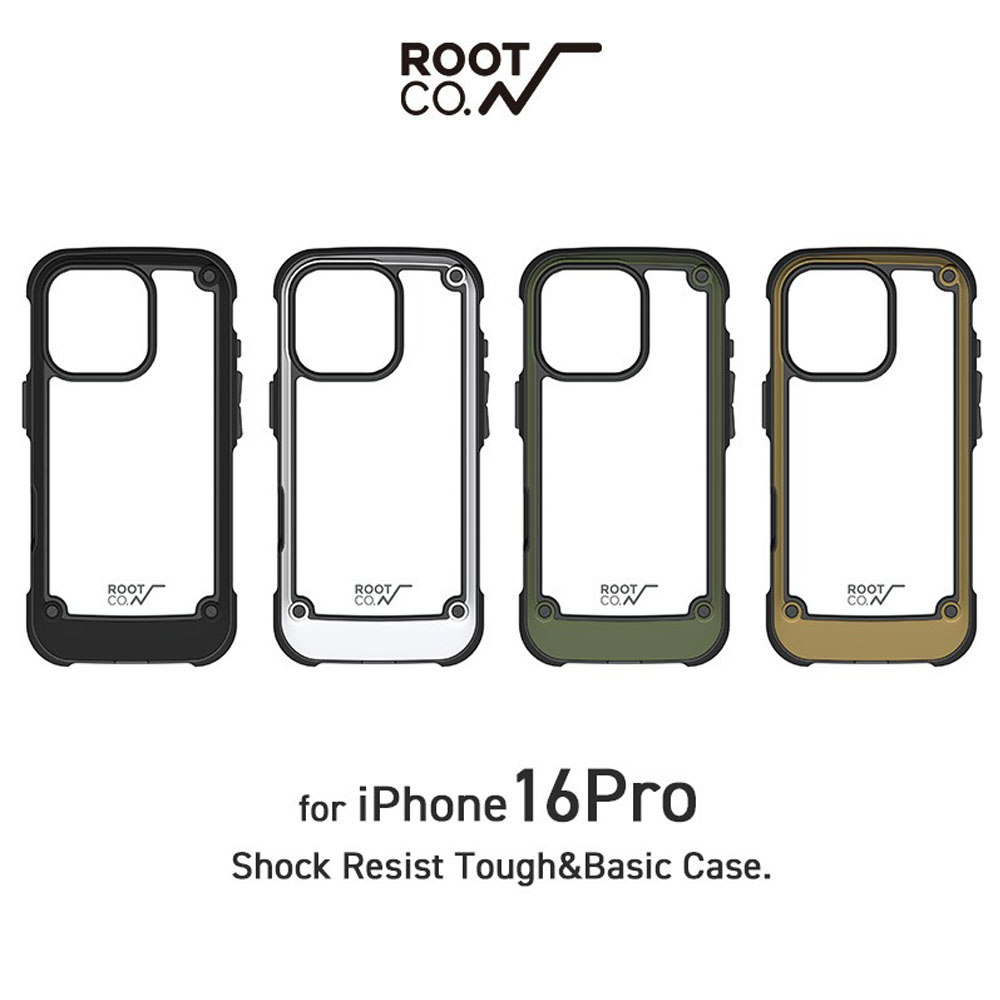 �yiPhone16Pro��p�P�[�X�z���[�g �R�[ ROOT CO. �O���r�e�B �V���b�N���W�X�g �^�t&amp;�x�[�V�b�N�P�[�X GRAVITY Shock Resist Tough &amp; Basic Case.