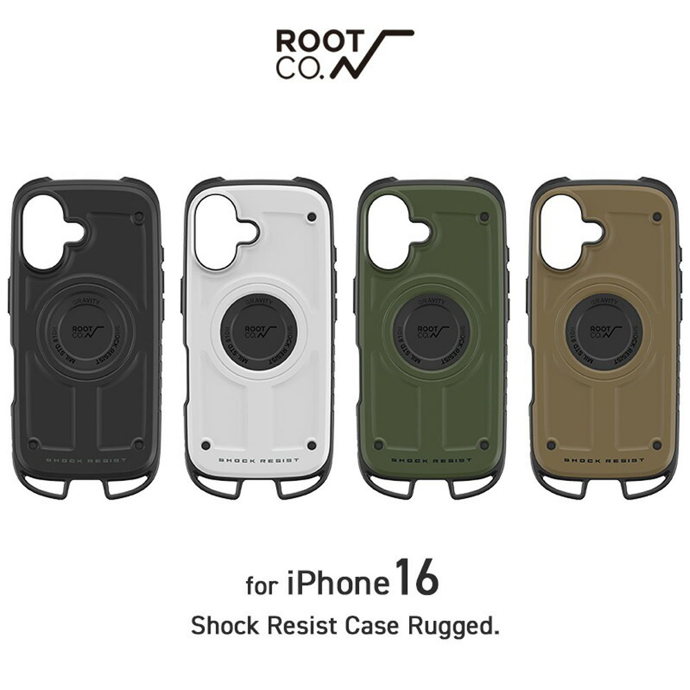 【iPhone16専用ケース】ルート コー ROOT CO. iPhoneケース グラビティ ショックレジストケース ラギッド GRAVITY Shock Resist Case Rugged. for iPhone16 | ROOT CO.