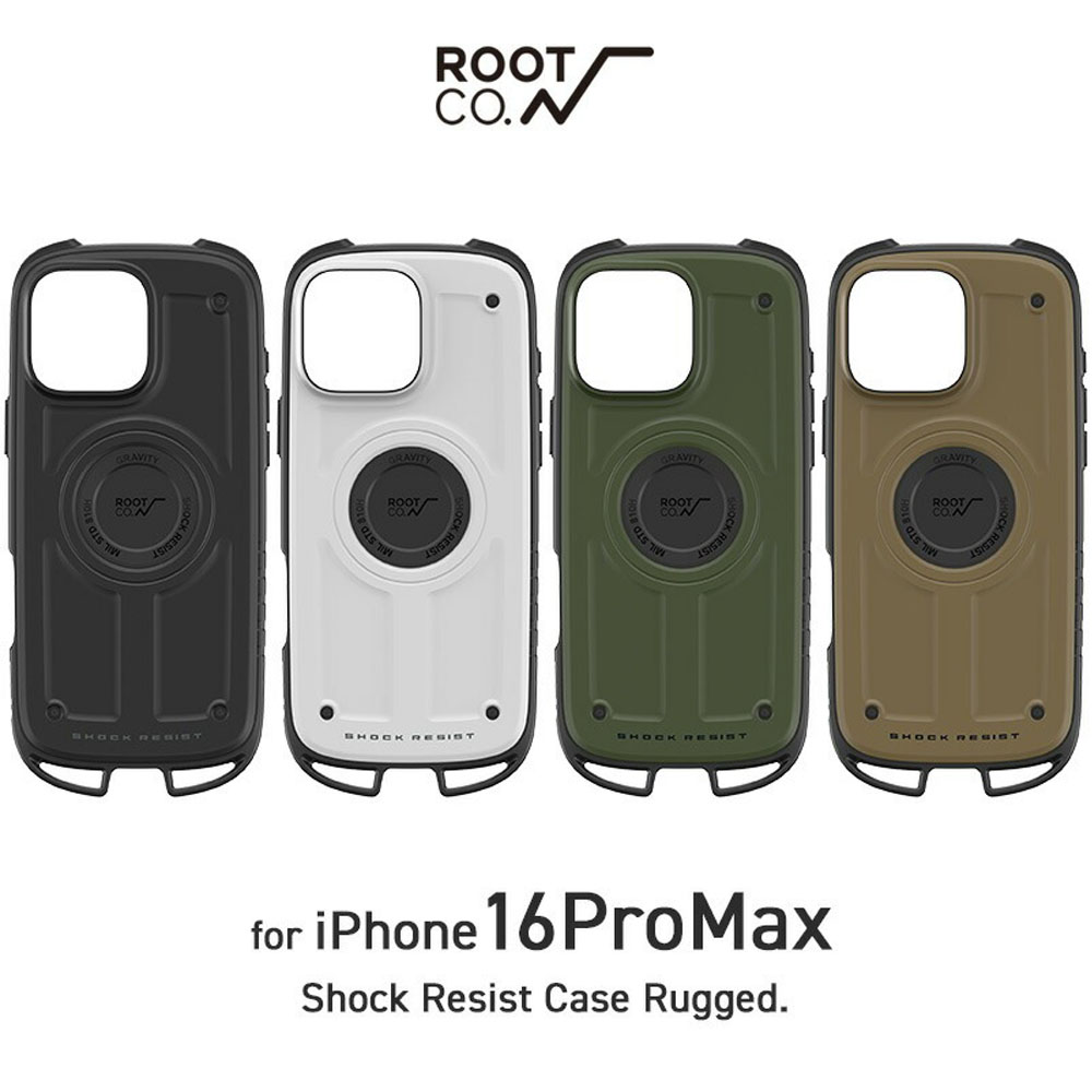 �yiPhone16ProMax��p�P�[�X�z���[�g �R�[ ROOT CO. �O���r�e�B �V���b�N���W�X�g�P�[�X ���M�b�h GRAVITY Shock Resist Case Rugged. for iPhone16ProMax