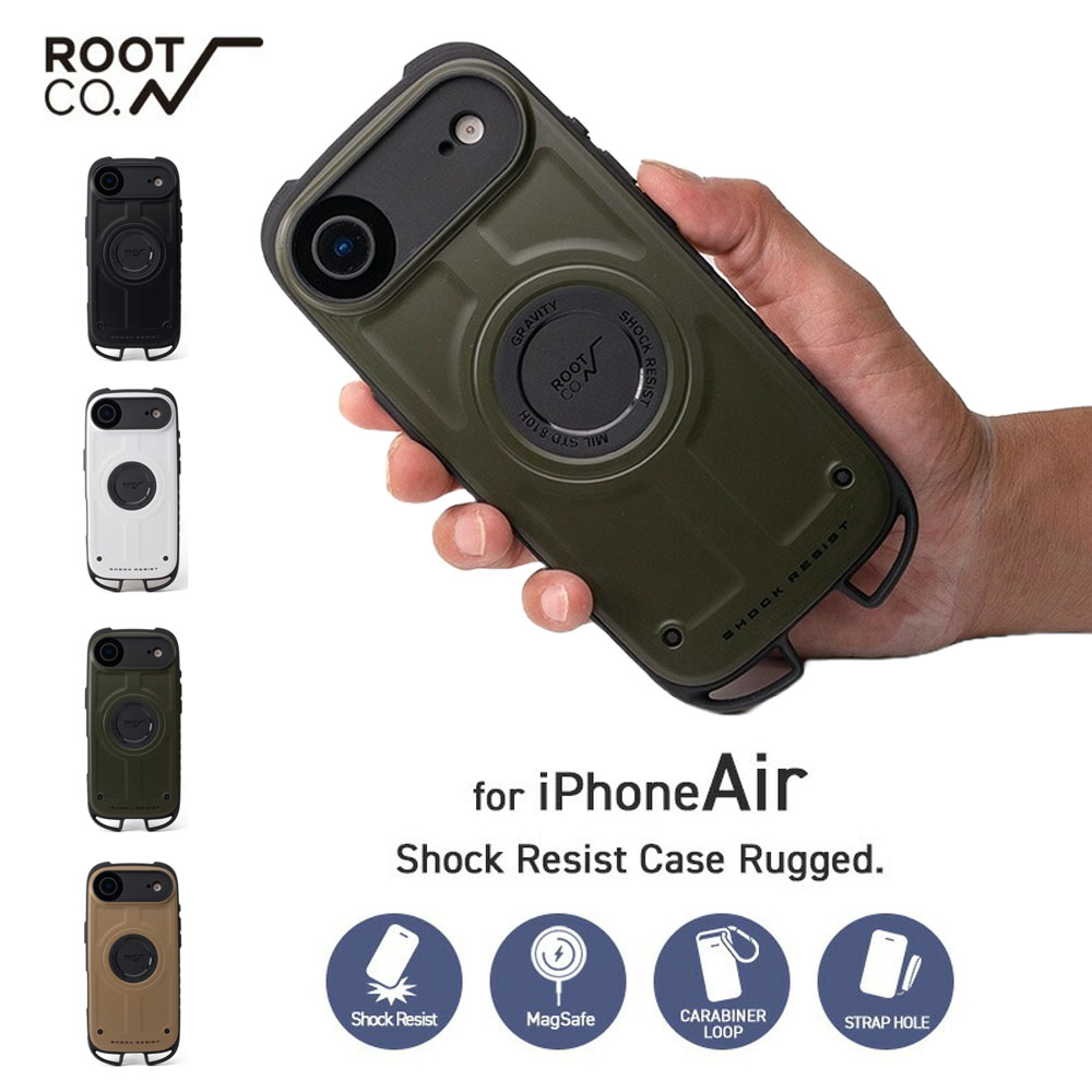 �yiPhoneAir��p�P�[�X�z���[�g �R�[ ROOT CO. iPhone�P�[�X �O���r�e�B �V���b�N���W�X�g�P�[�X ���M�b�h GRAVITY Shock Resist Case Rugged. for iPhoneAir