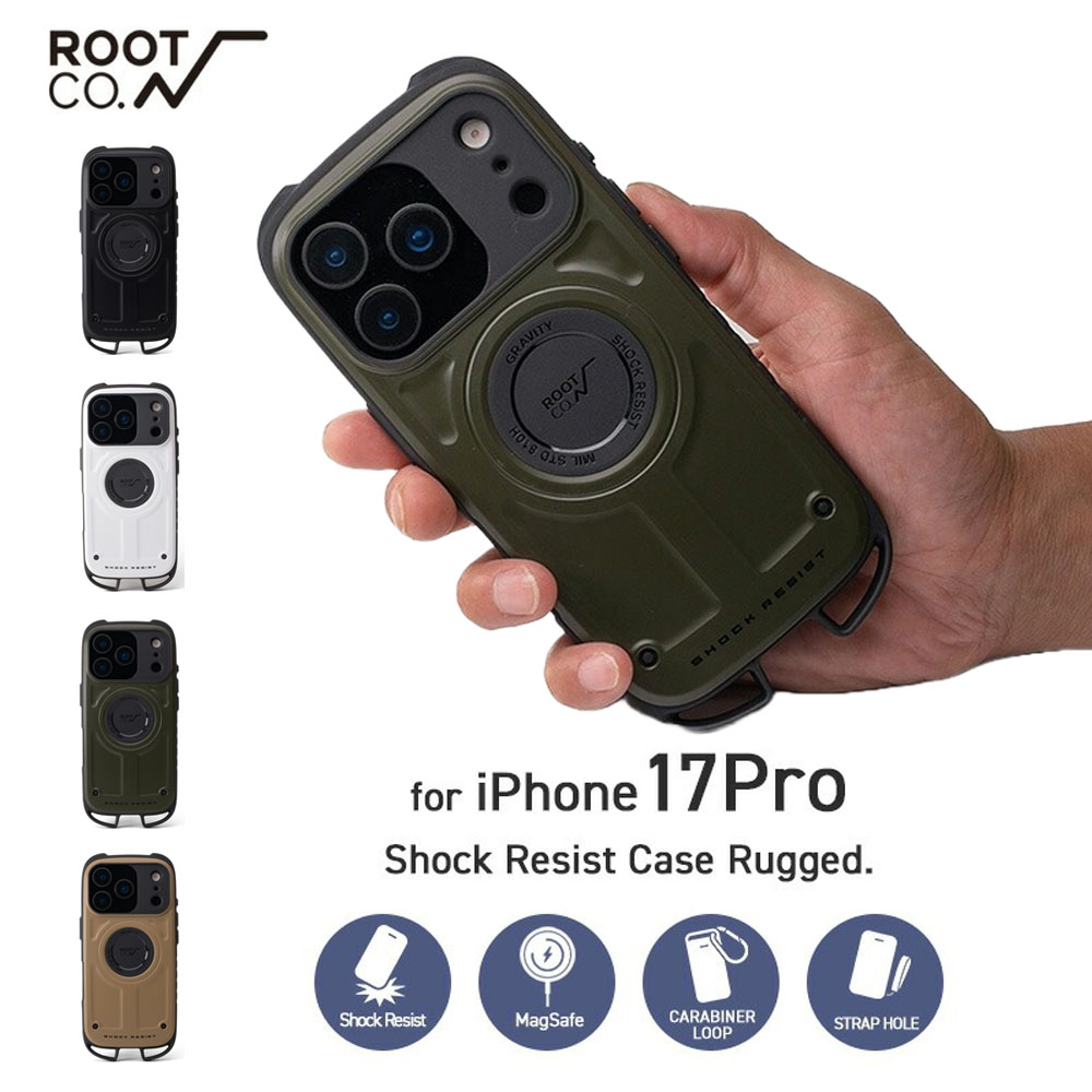 �yiPhone17Pro��p�P�[�X�z���[�g �R�[ ROOT CO. �P�[�X �O���r�e�B �V���b�N���W�X�g�P�[�X ���M�b�h GRAVITY Shock Resist Case Rugged. for iPhone17Pro