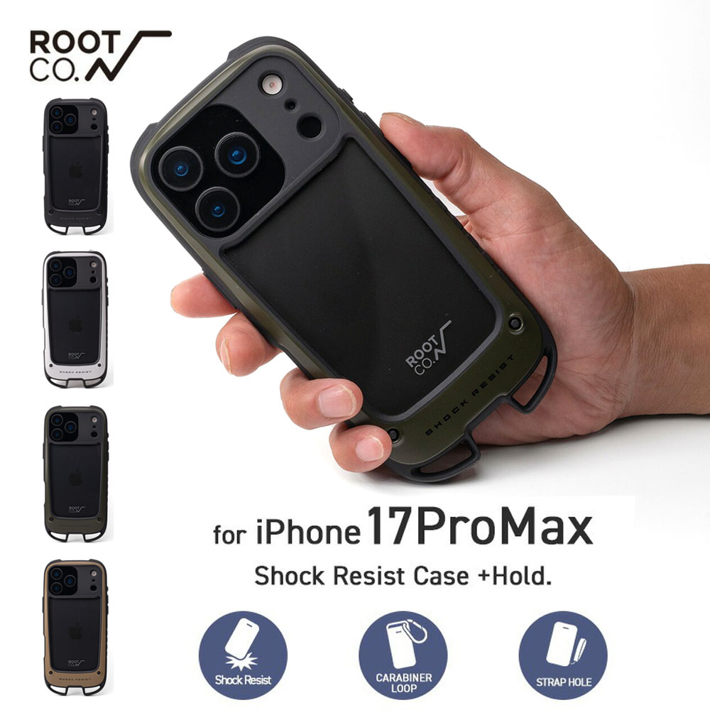 �yiPhone17ProMax��p�P�[�X�z���[�g �R�[ ROOT CO. �O���r�e�B �V���b�N���W�X�g�P�[�X �z�[���h GRAVITY Shock Resist Case +Hold. for iPhone17ProMax