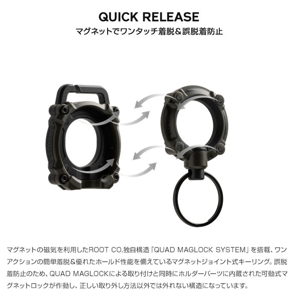 ルート コー ROOT CO. キーリング グラビティ クアッド マグ プロ GRAVITY QUAD MAG Pro. GQP-4321 キーホルダー マグネット 磁石 | ROOT CO. | 07