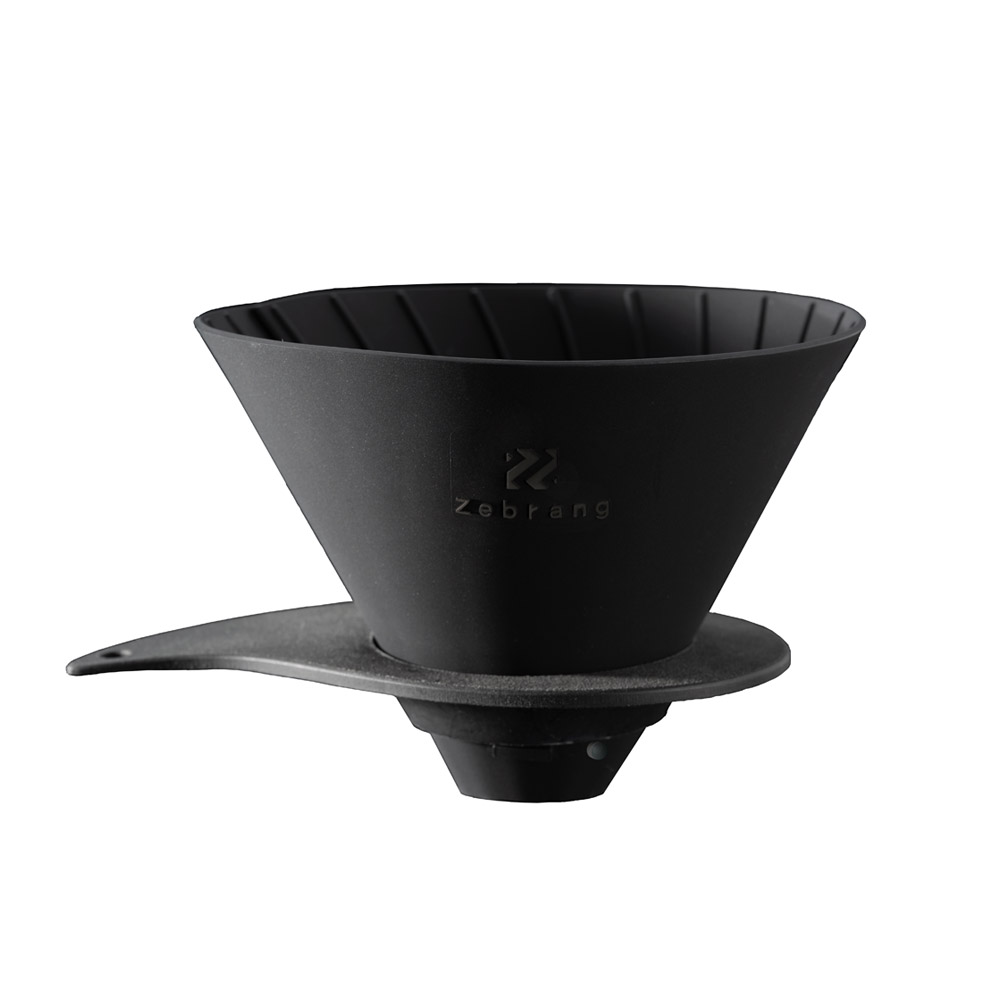 ゼブラン Zebrang ドリッパー 一人用 V60フラットドリッパー 02 プラス PLUS コーヒードリッパー 持ち運び アウトドア ブラック 黒 ZB-VDFP-02B ハリオ HARIO | HARIO