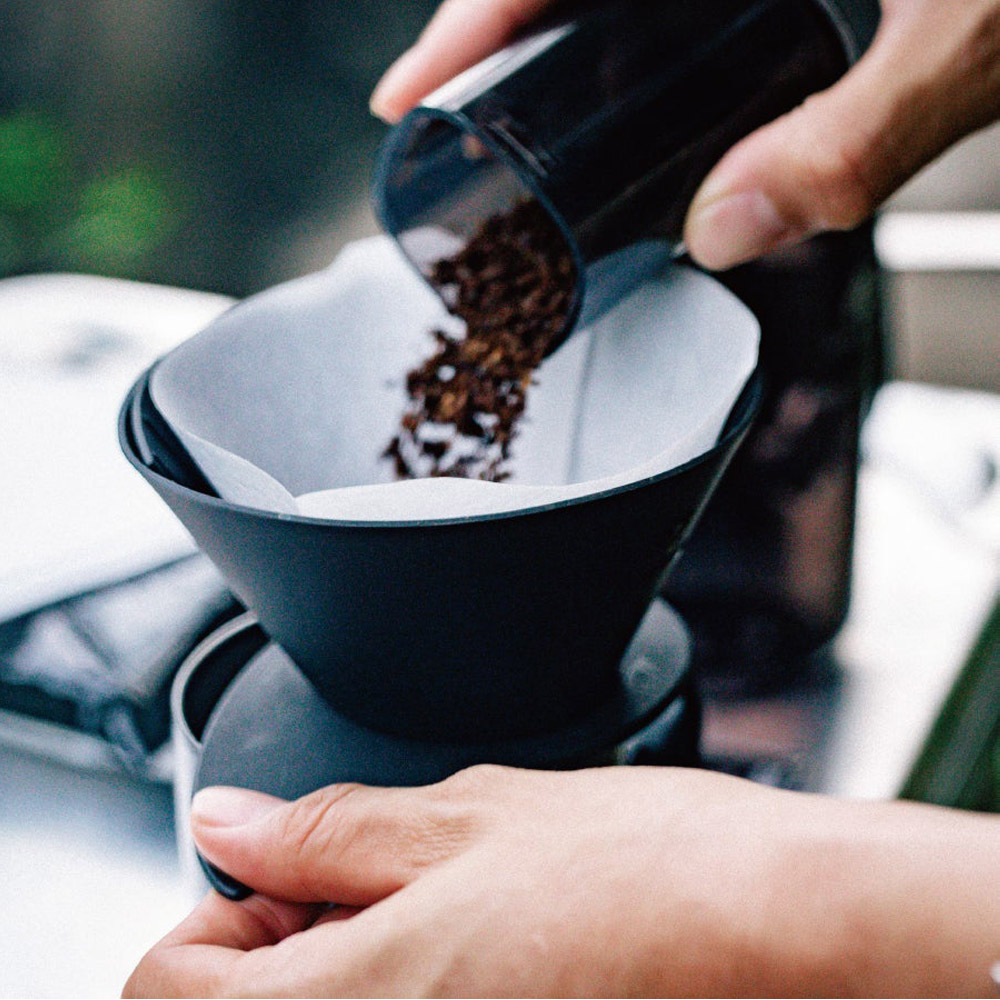ゼブラン Zebrang ドリッパー 一人用 V60フラットドリッパー 02 プラス PLUS コーヒードリッパー 持ち運び アウトドア ブラック 黒 ZB-VDFP-02B ハリオ HARIO | HARIO | 04