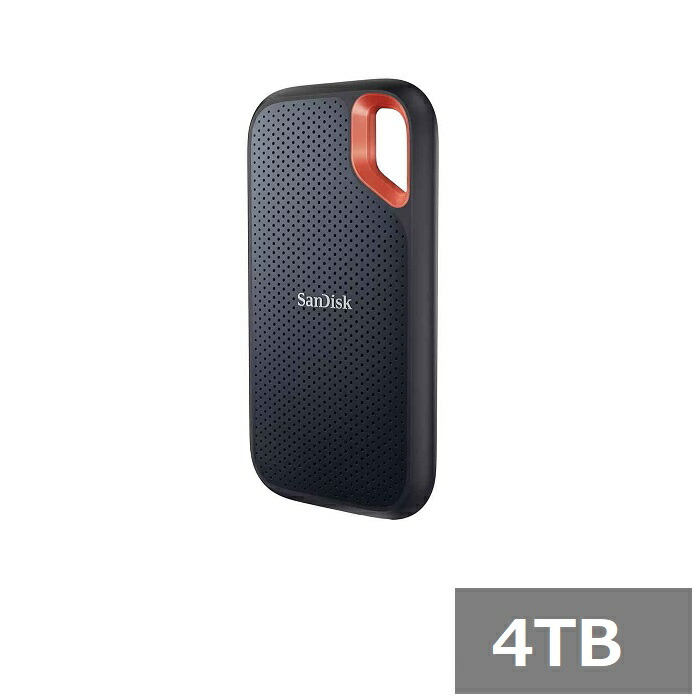 サンディスク SSD 4TB 外付SSD SDSSDE61-4T00-G25 Extreme Portable