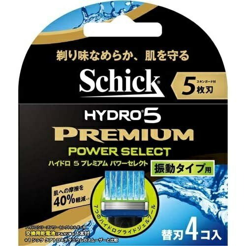 シック ハイドロ5 プレミアム パワーセレクト 替刃 4個入 5枚刃 交換