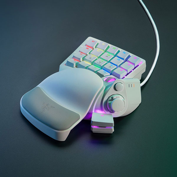 キーボード Razer Tartarus Pro Mercury White Razer Tartarus Pro Gaming Keypad White – Analog Optical - Micro Center
