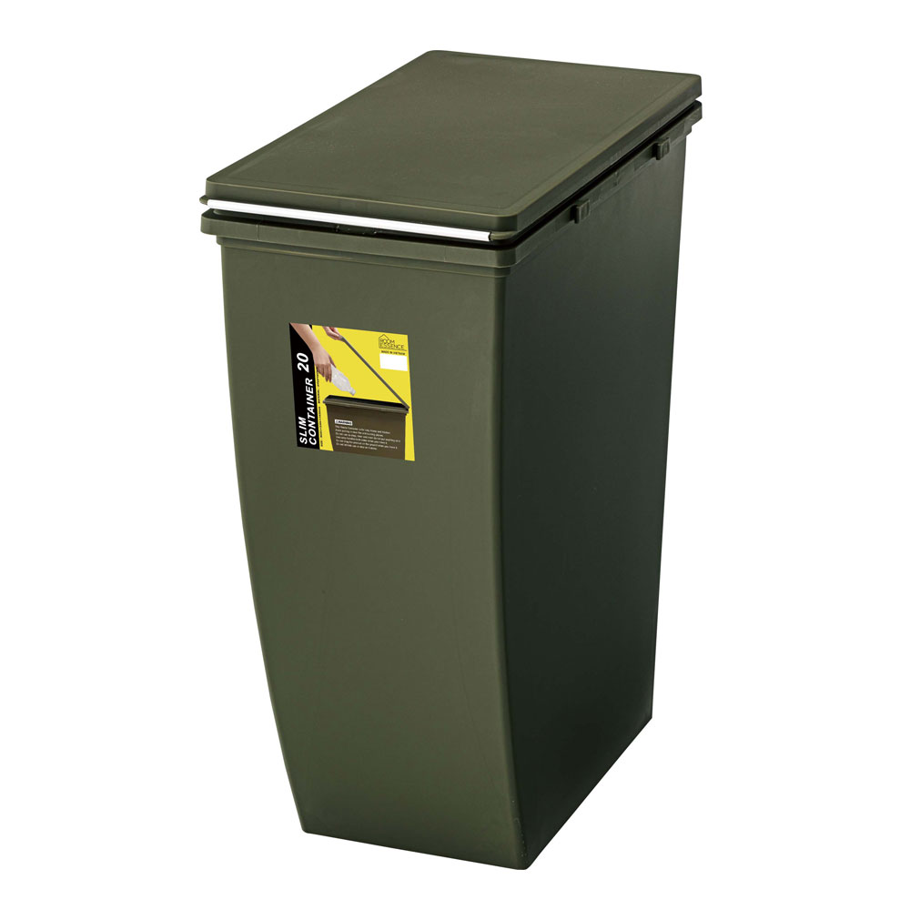 ゴミ箱 ダストボックス 20L ごみ箱 おしゃれ インテリア シンプル 連結 オープン式 隠しキャスター ポリプロピレン パッキン付き 袋止め付き 北欧 分別 スリム |  | 02