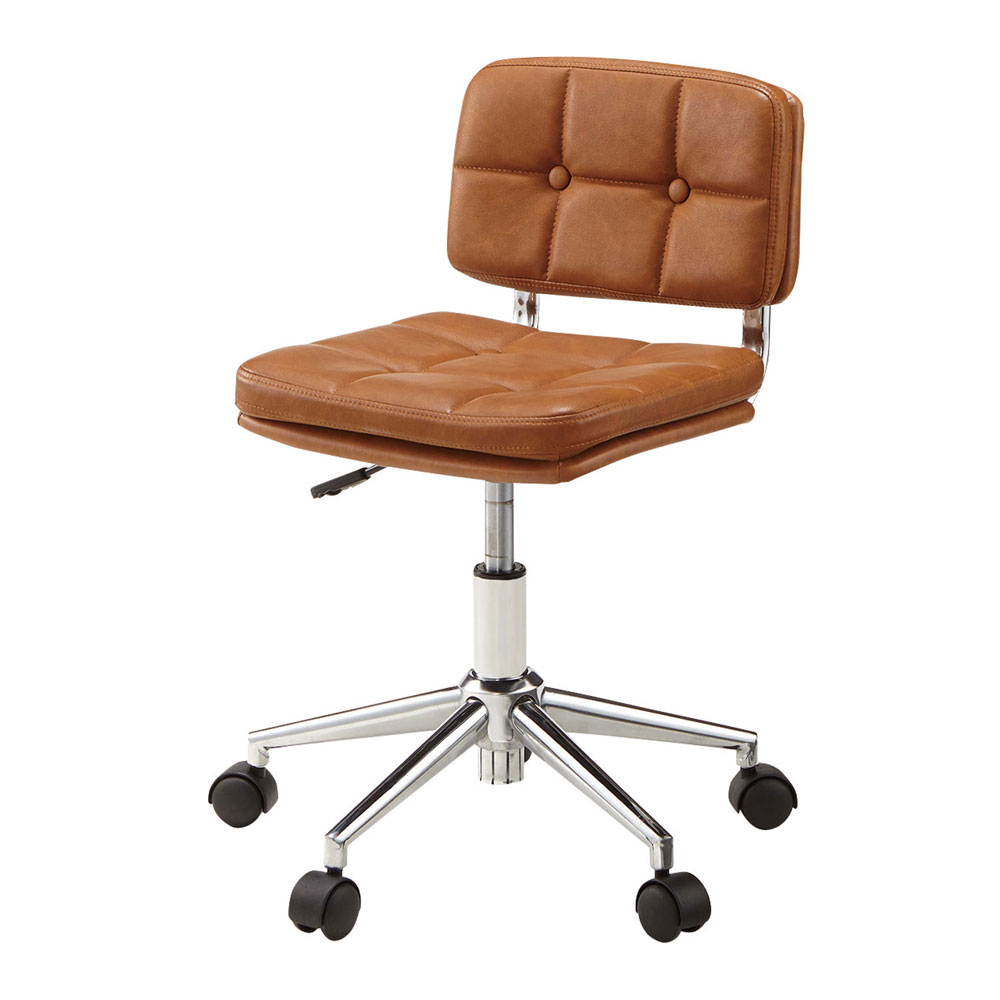デスクチェア チェア ヴィンテージ ソフトレザー ボタン締め デスクワーク キルティング 背もたれ オフィス キャスター付き 昇降機能 座面回転 |  | 03
