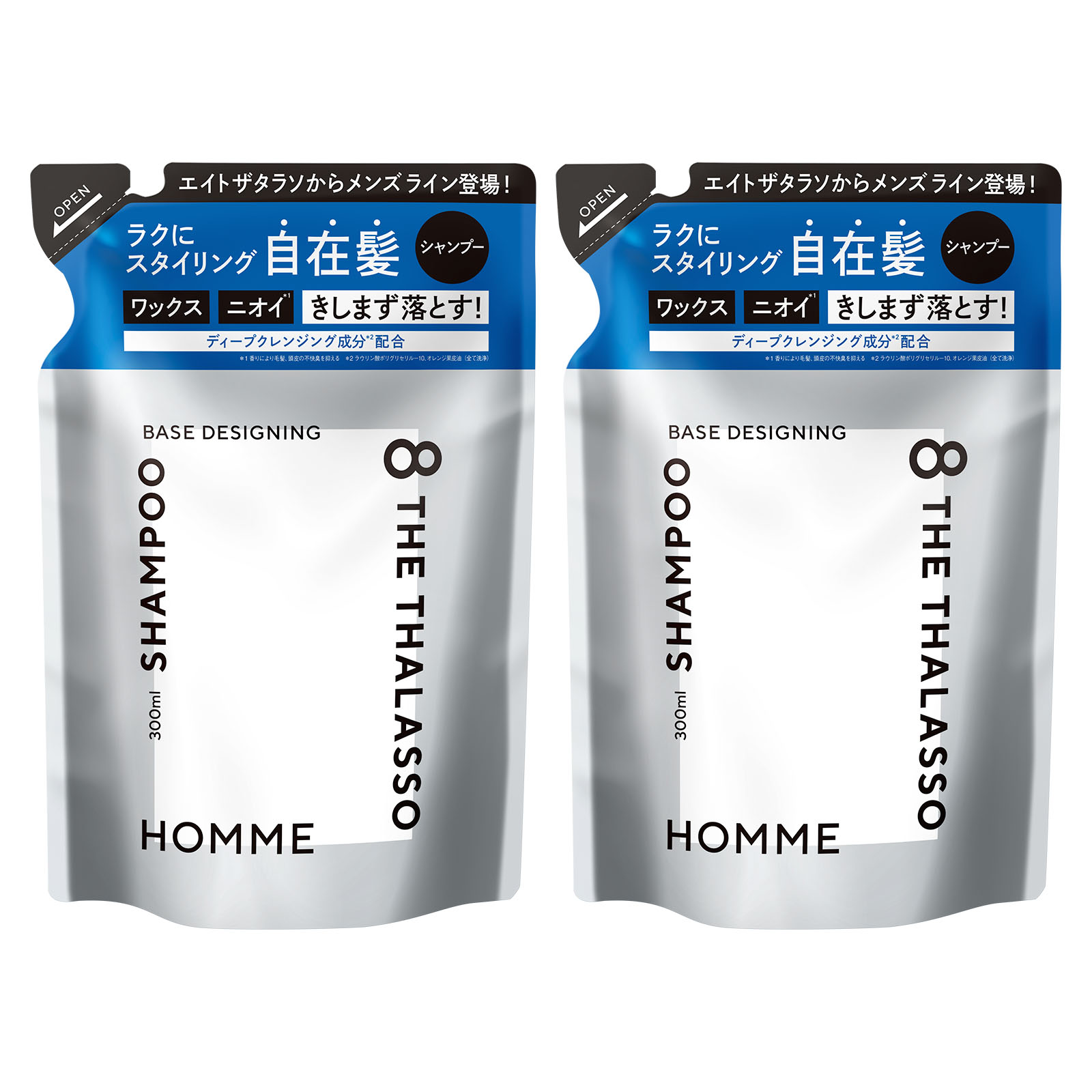 8 THE THALASSO シャンプー トリートメント 詰め替えセット