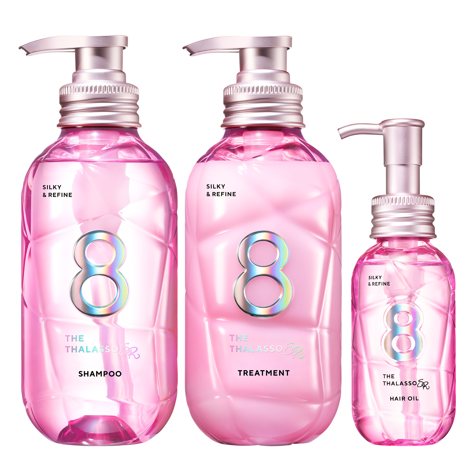 8 THE THALASSO シャンプー トリートメント ヘアオイル セット