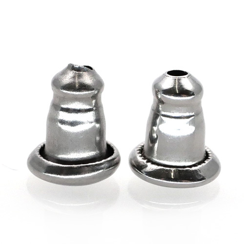 ピアス ベルキャッチ のみ 金属アレルギー対応 サージカルステンレス シリコン セット パーツ 2ペア×4個 弾丸 316L メンズ レディース |  | 01